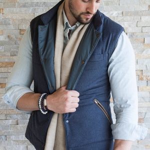 Cucinelli Like  (inspired) quilted wool vest